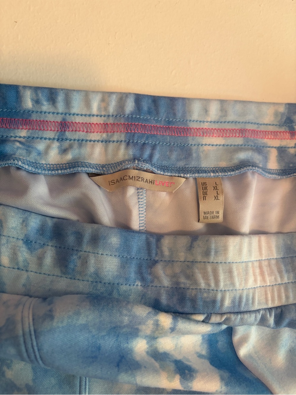Isaac Mizrahi Live! Blue Tie-Dye Wide Leg Pants
